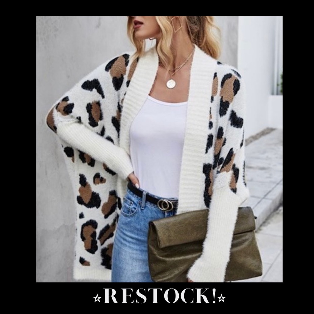 Ivory Leopard Cardigan